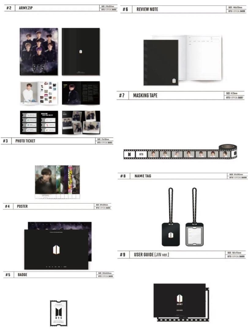 BTS ARMY 6期 MEMBERSHIP KIT + JPFC 特典 (B)