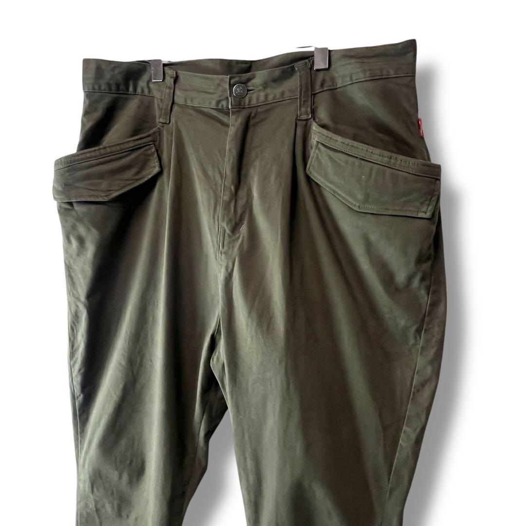 glamb シモンジョッパーズパンツ カーキ リブ切り替え サルエル