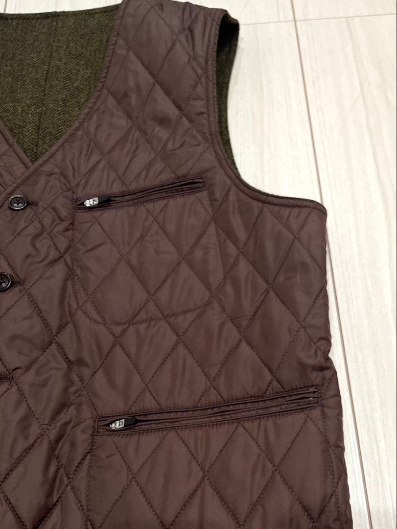 ★新品★THE SCOTCH HOUSE リバーシブル中綿ベスト メンズ L
