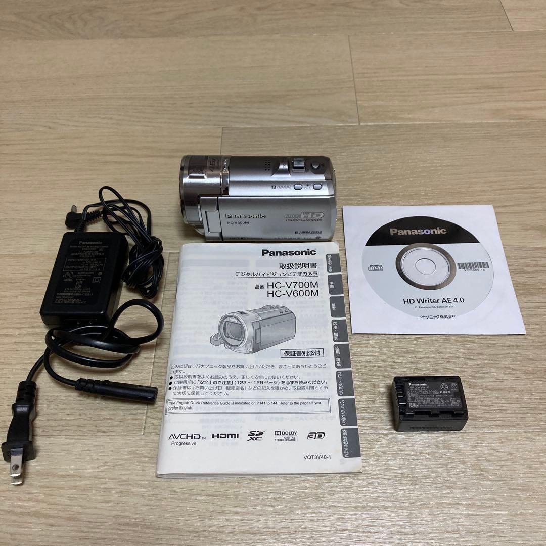 【動作確認済】Panasonic HC-V600M ビデオカメラ