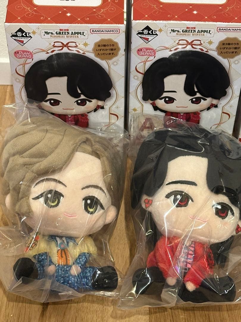 Mrs. GREEN APPLE 1番くじ A賞ぬいぐるみマスコット コンプ