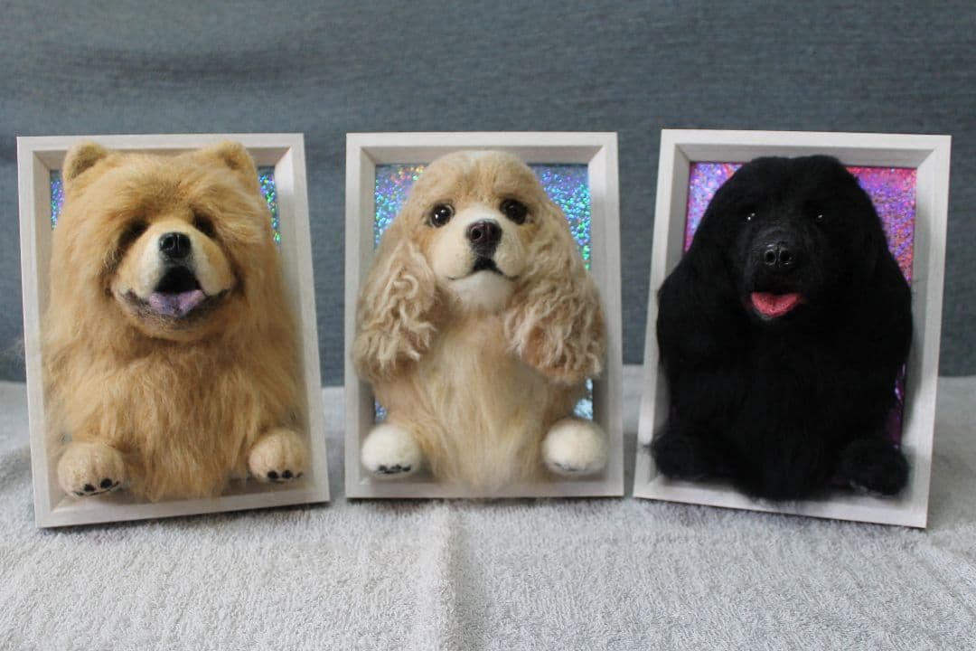 yuko☆さま確認用 羊毛フェルト 額飾り3個セット