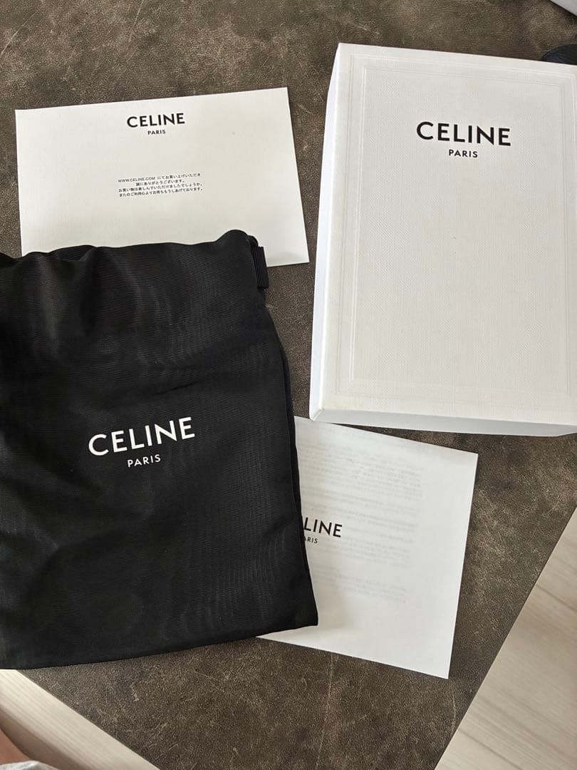 セリーヌ(Celine) セリーヌ 三つ折り財布 レザー ブラック