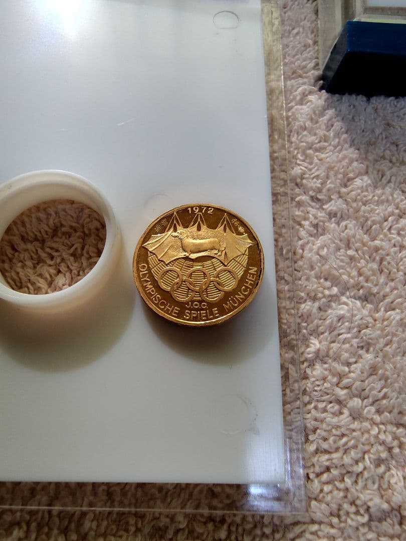 桜*く様 1972年ミュンヘンオリンピック 金銀銅個別メダル　4点　岡本太郎デザ