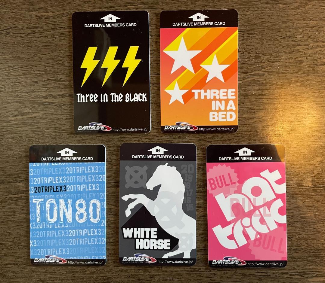 D★新品未使用 初期 ダーツライブカード★ 5枚アワードカードシリーズセット