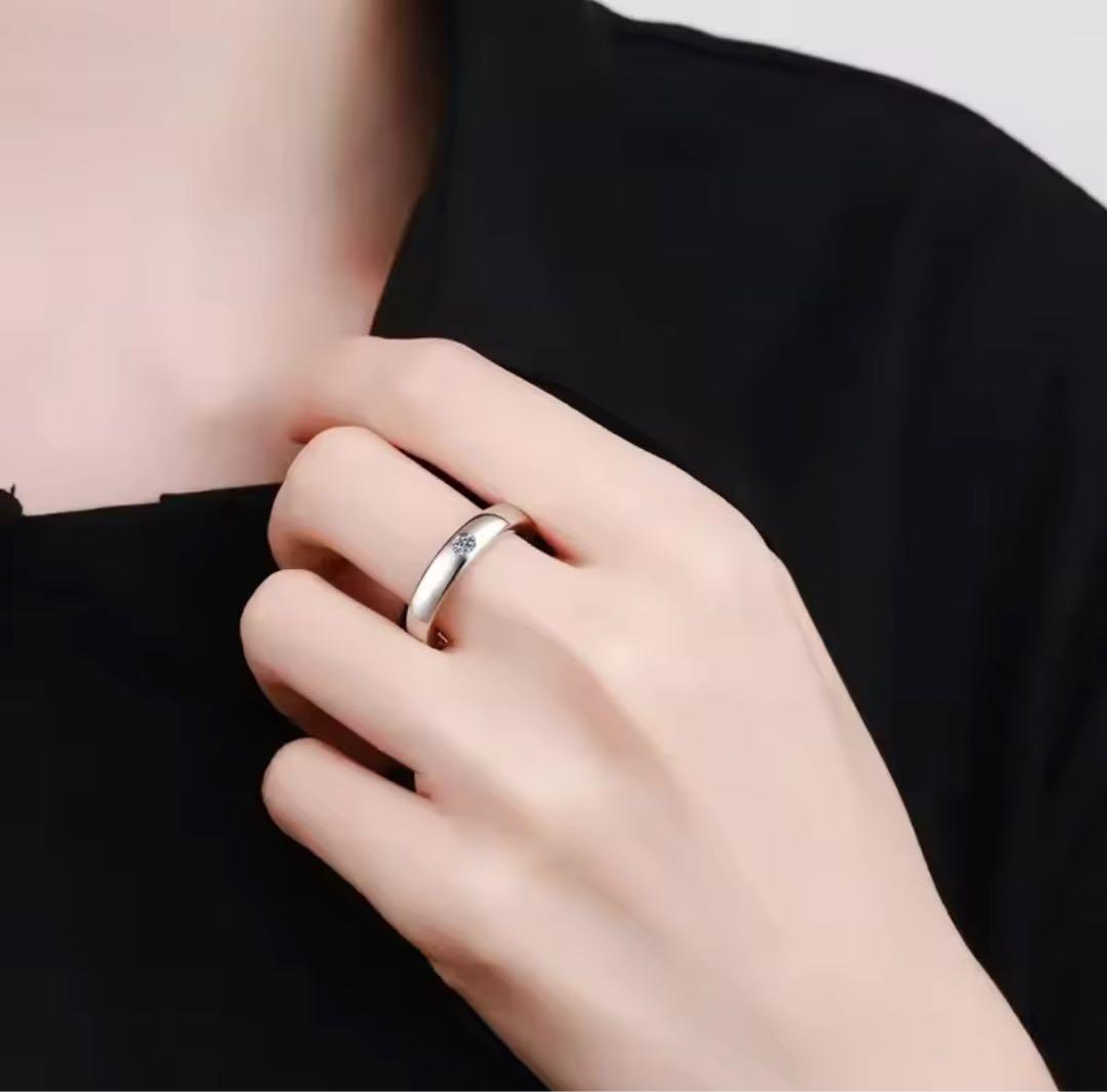 ※オーダージュエリー　ユニセックス　プラチナリング　ストレートデザイン