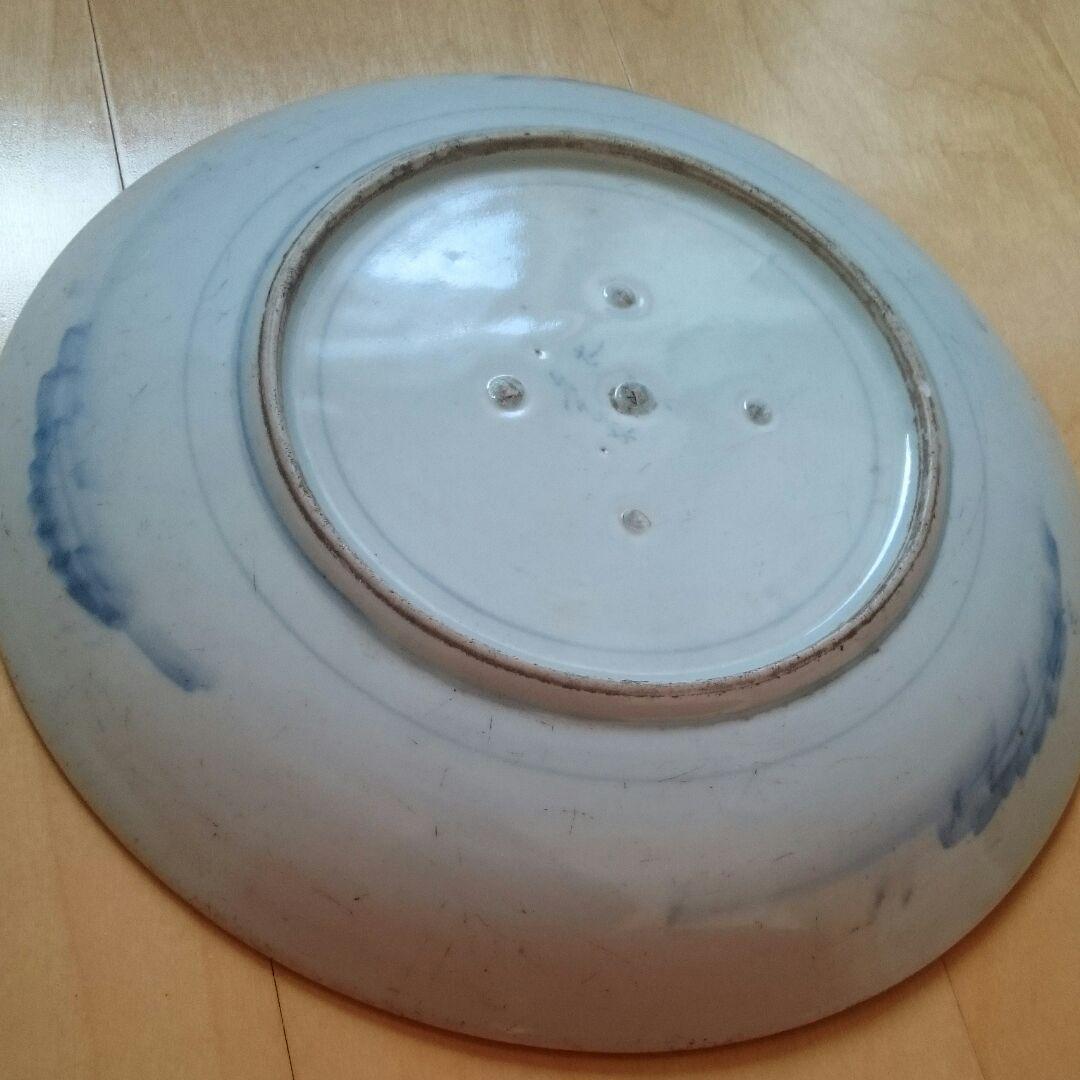 江戸期 古伊万里 大皿 (牡丹の図)