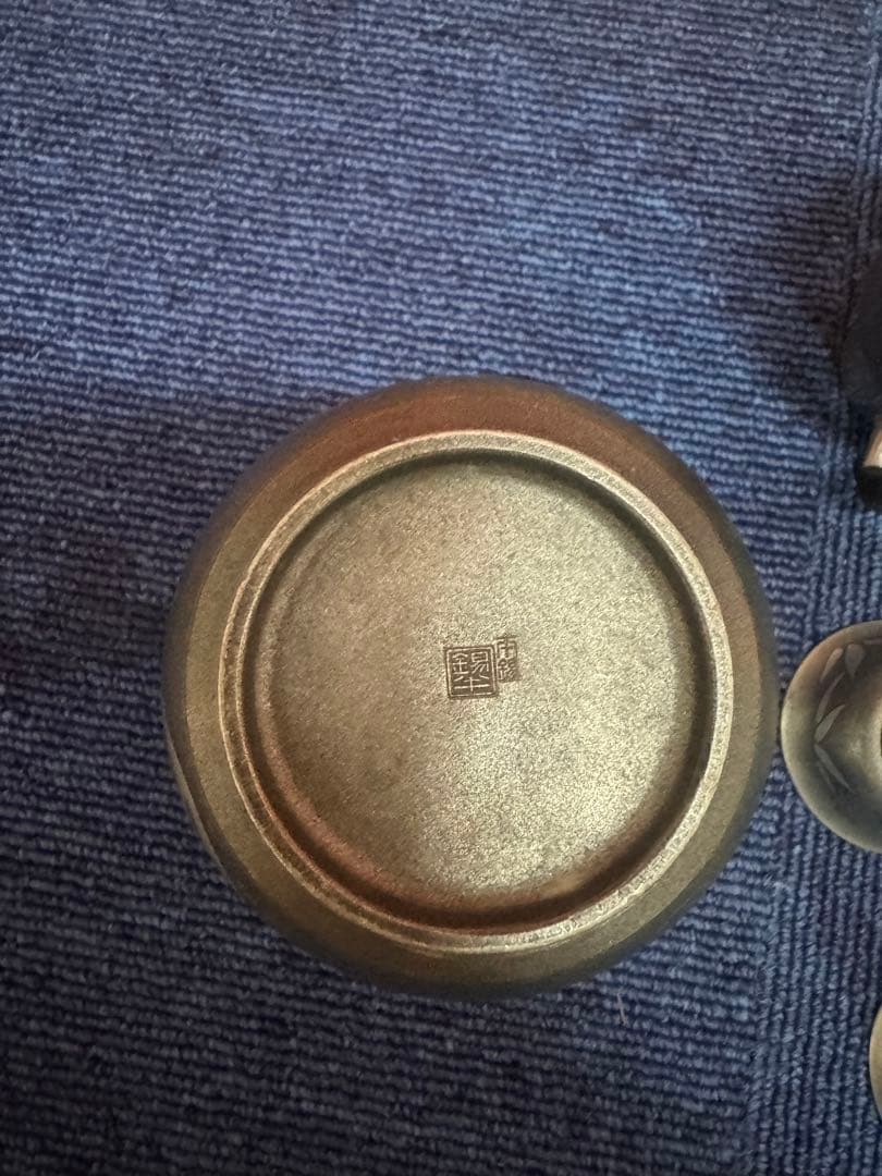 1854  本錫　酒器セット　徳利2客　猪口5客　ボウル1客