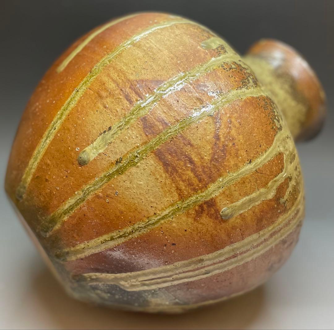 信楽焼　古信楽　壺　在銘　作家作品　b9597