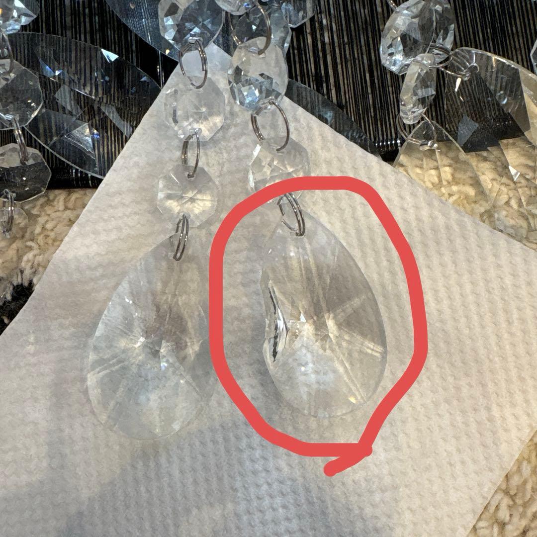 優　ブラックシャンデリア クリスタル