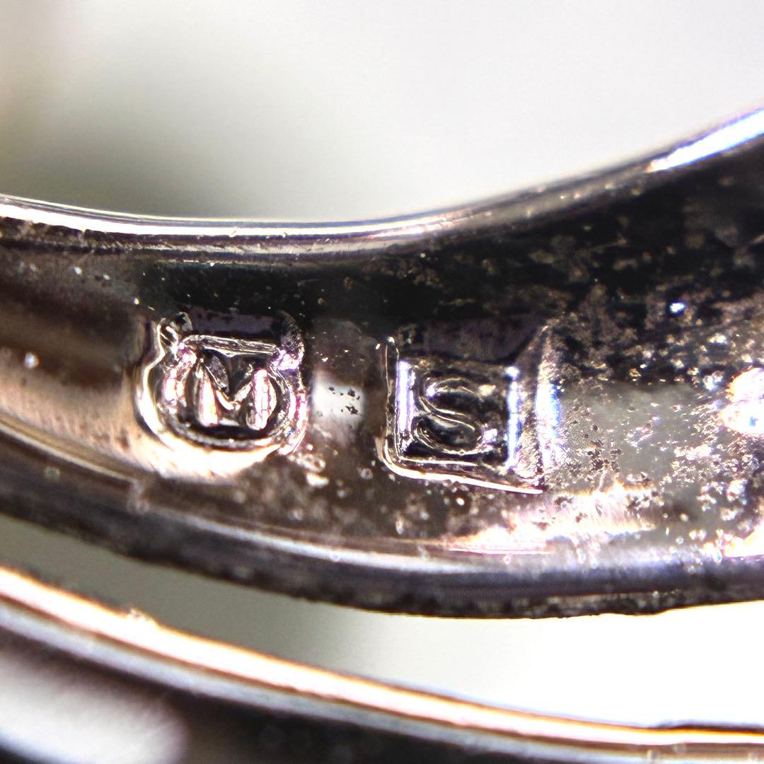 【ミキモト】MIKIMOTO ブローチ シルバー　パール　リボン　コサージュ