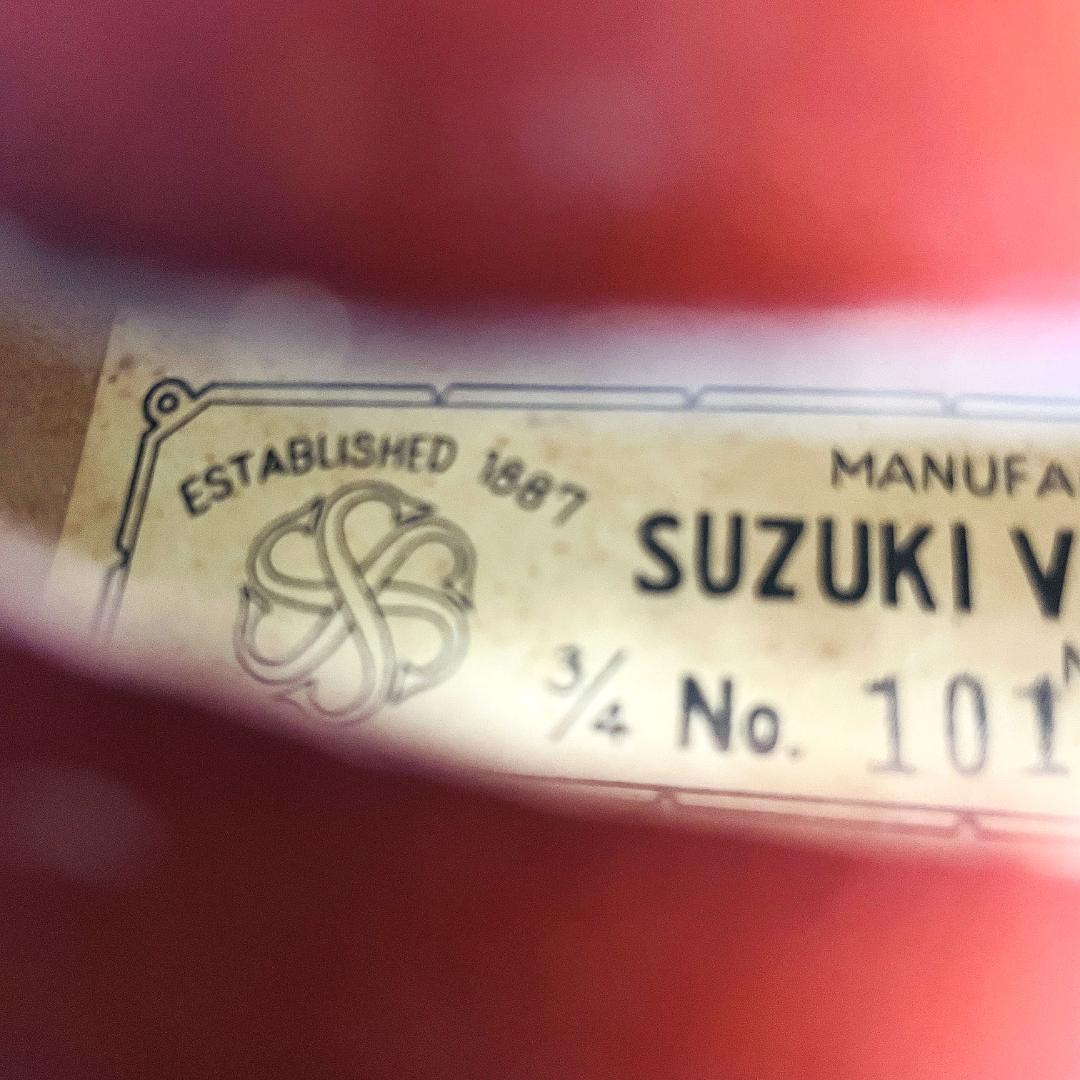 スズキバイオリン No.102 1969 1/2 弓 ハードケース付き【整備品】
