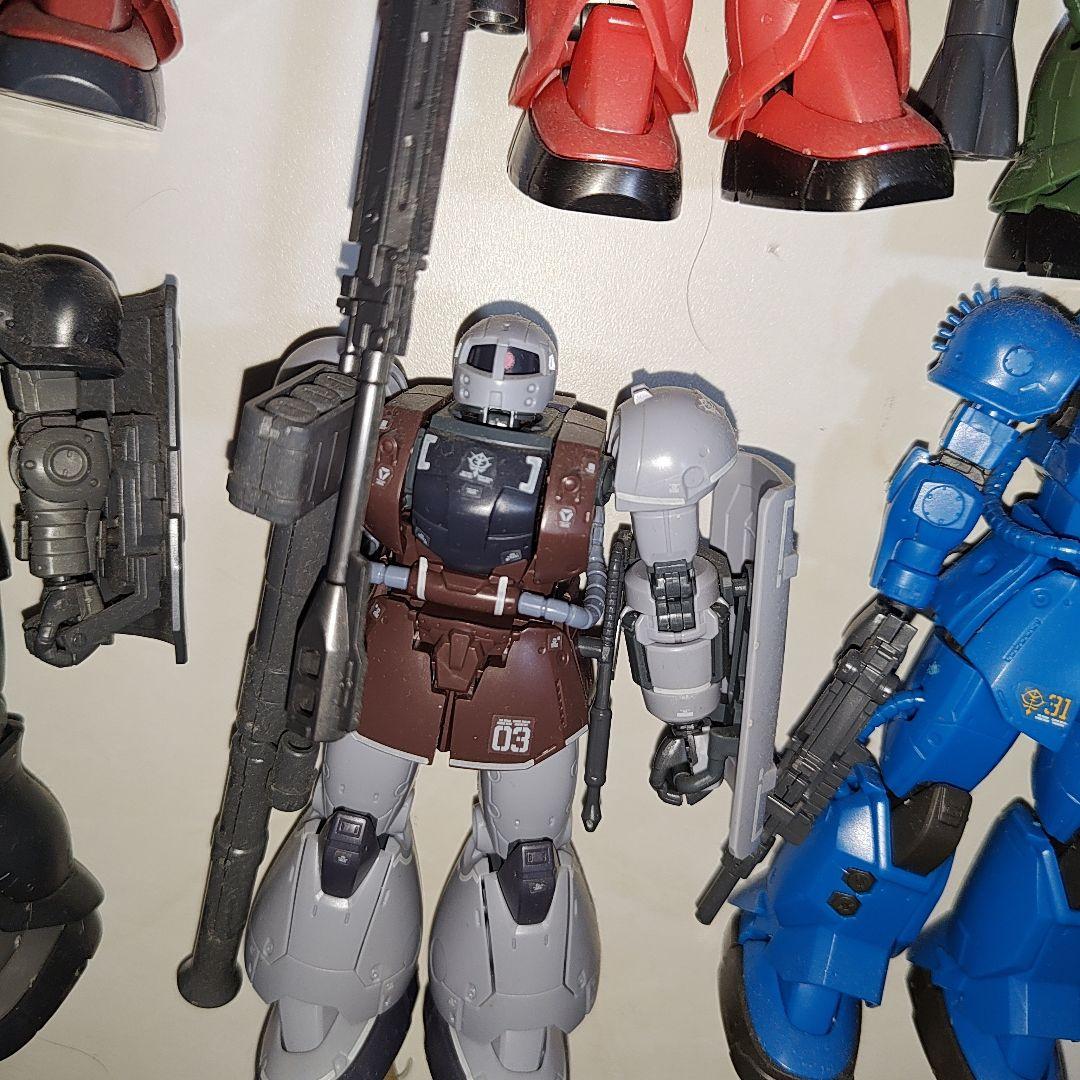 HG ガンダムTHE ORIGIN ザクⅠ ザクⅡ グフ 完成品　ジャンク扱い