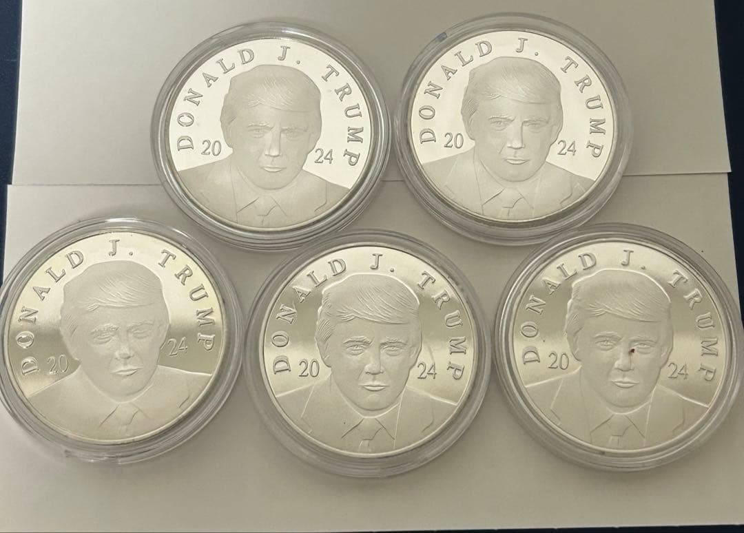 うた2024トランプ純銀　5枚