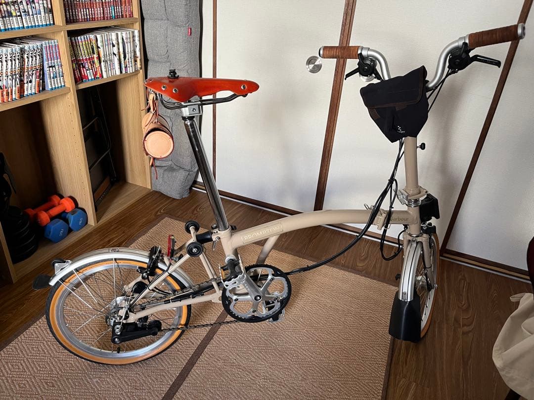 BROMPTON M6L Barbourコラボ