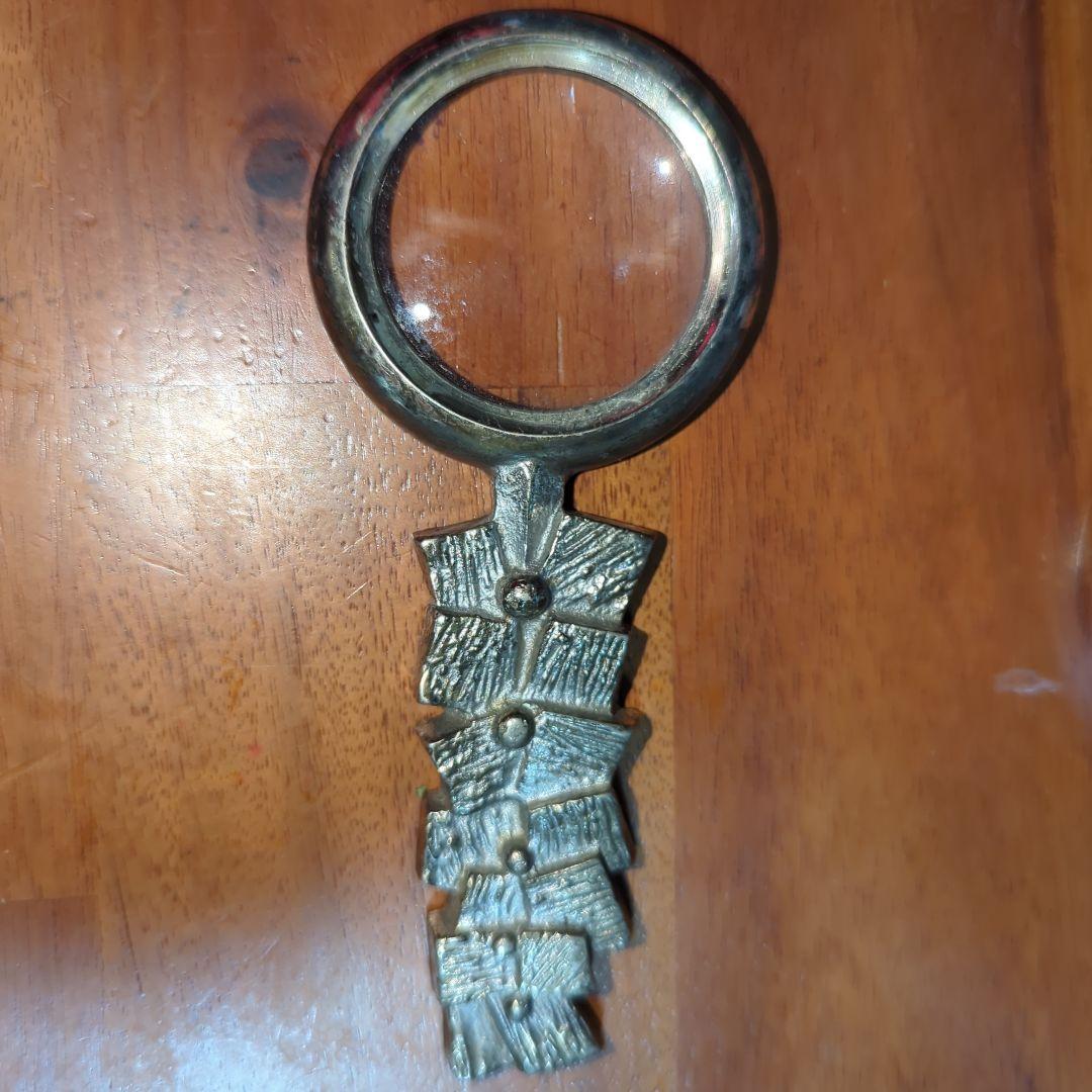 ベンッティ·サルパネヴァ 装飾的な金属製拡大鏡 約14.3cm 銀座和光取扱