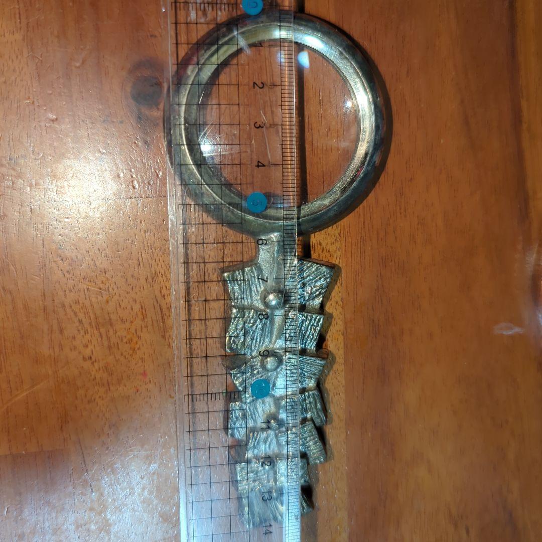 ベンッティ·サルパネヴァ 装飾的な金属製拡大鏡 約14.3cm 銀座和光取扱