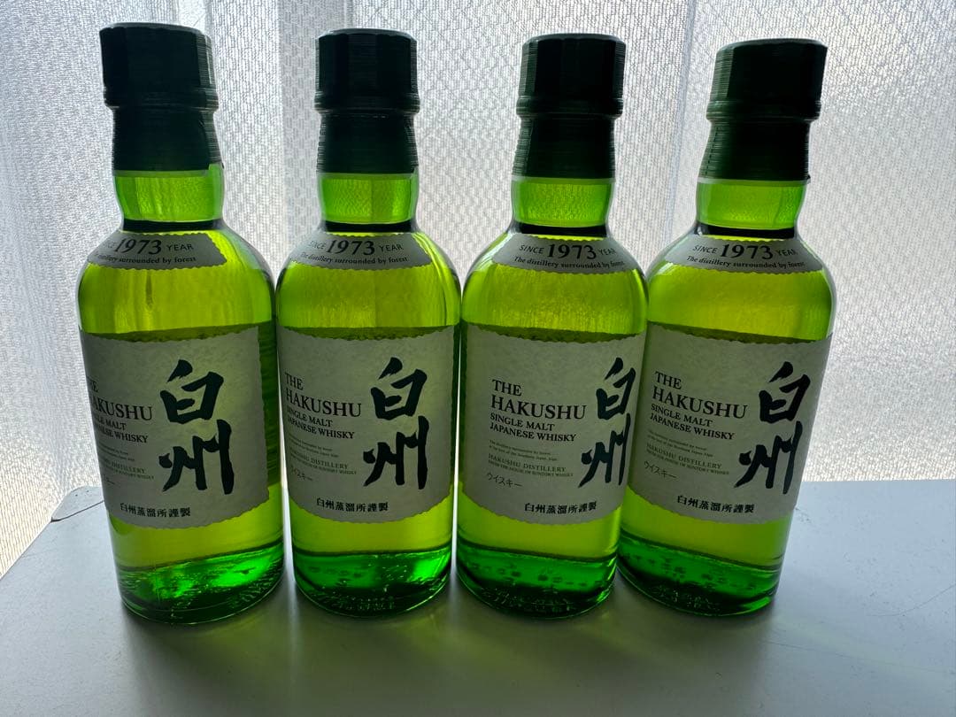 サントリー　白州180mlボトル×4本