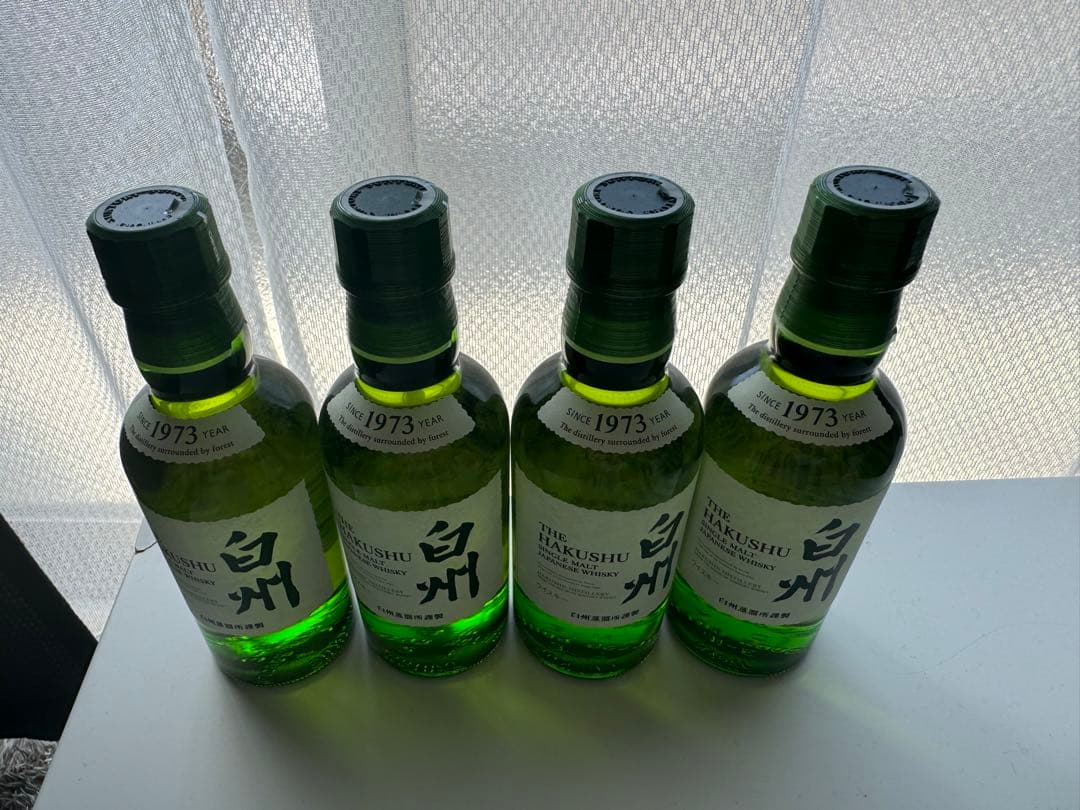 サントリー　白州180mlボトル×4本