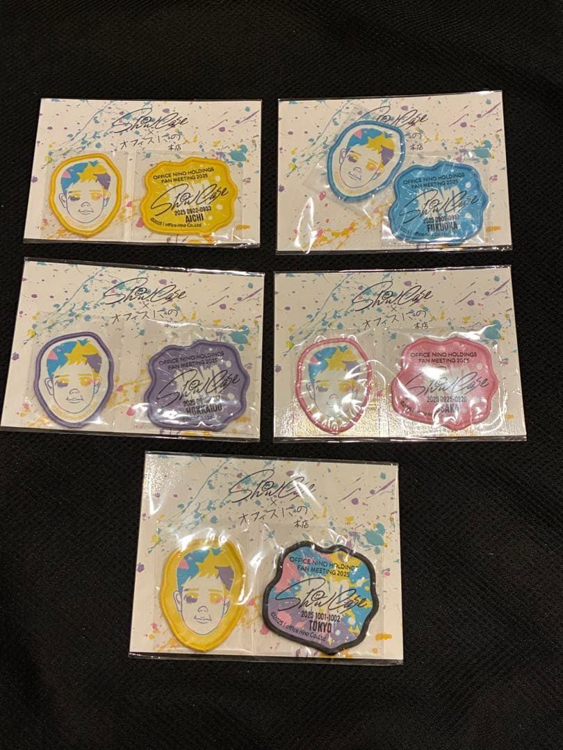 二宮和也　showcase　愛知・福岡・北海道・大阪・東京　ワッペンステッカー