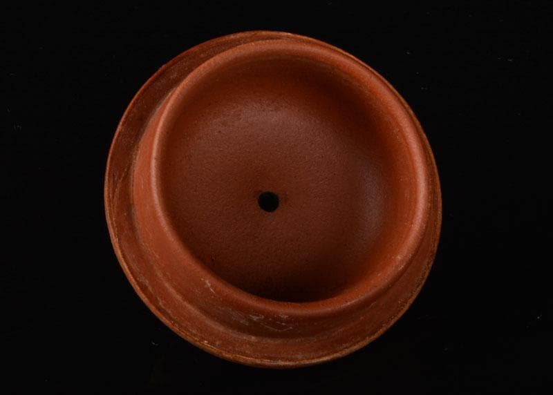 中国　光緒御製　鳳凰文　紫砂　朱泥　急須　茶壷　D　R5439E