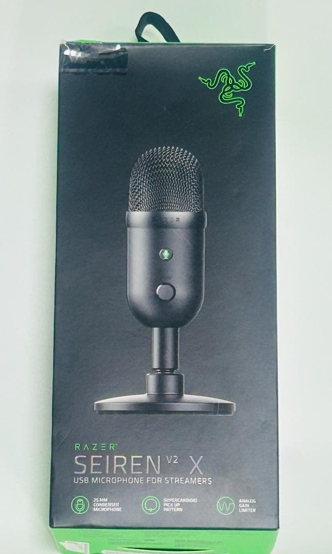 Razer Seiren V2 X ブラック USBコンデンサーマイク 新品同様