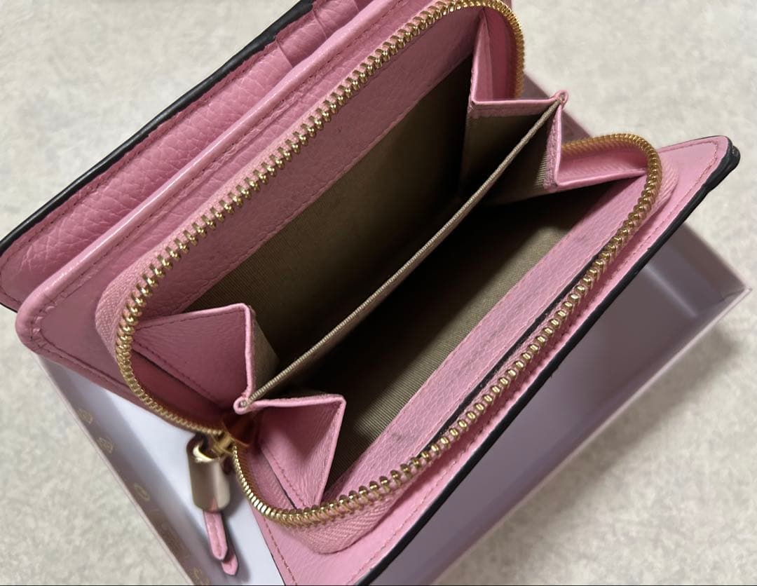 JIMMY CHOO ピンク 星型スタッズ 二つ折り財布　正規品！