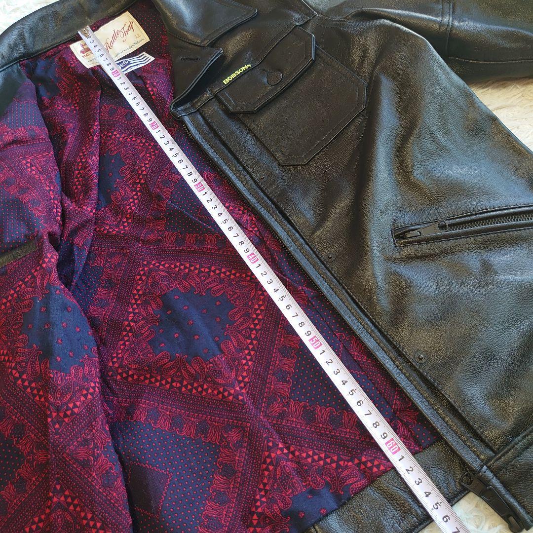 【新品・希少】ラトルトラップ × ボブソン やぎ革 レザージャケット XL