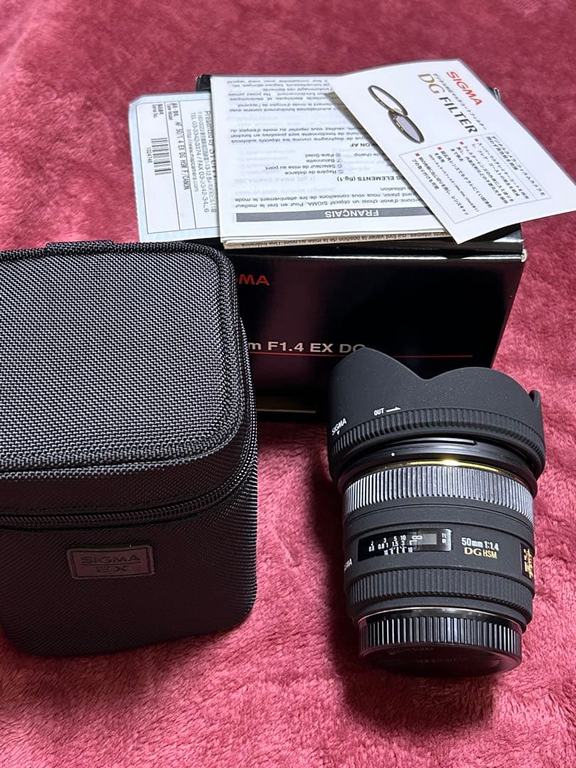 レンズ(単焦点) Canon SIGMA 50mm F1.4