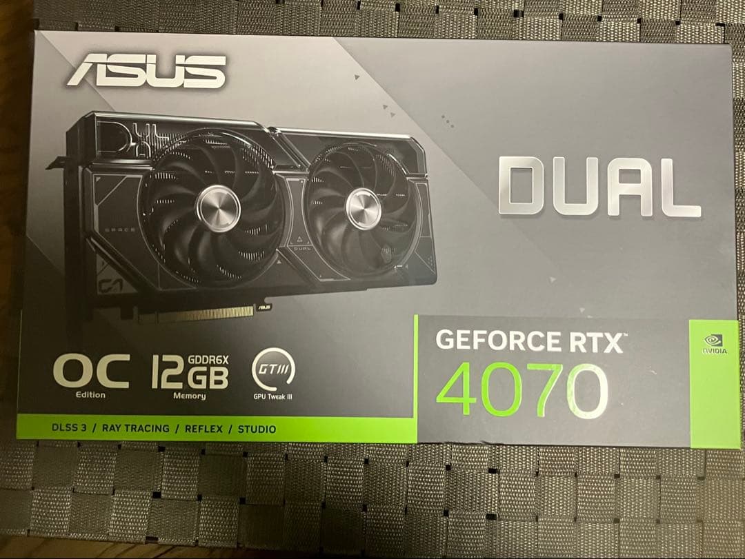 グラフィックボード・グラボ・ビデオカード ASUS GeForce dual RTX 4070 OC 12GB