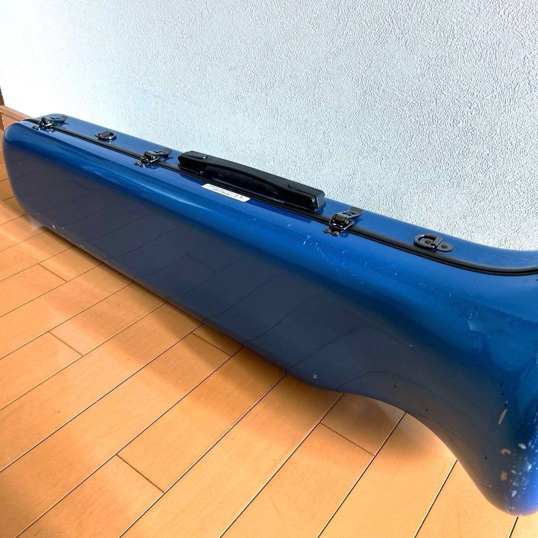 【中古】C.C.シャイニーケースII トロンボーン用ケース　ブルー