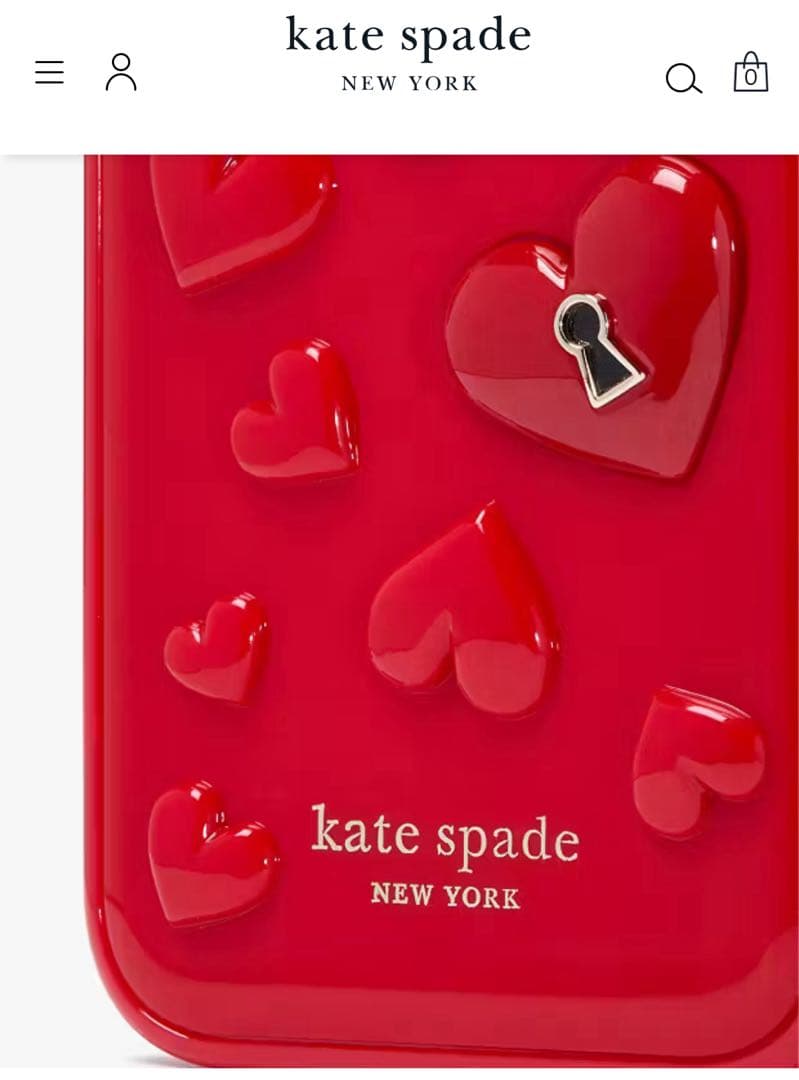 kate spade ハート iPhone15Pro スマホケース