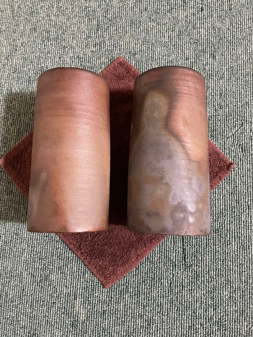 備前焼　ビアジョッキ、ゴブレット