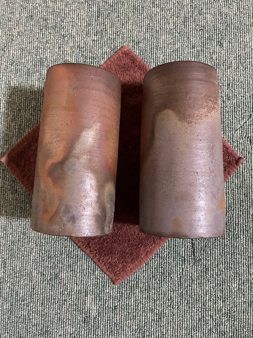 備前焼　ビアジョッキ、ゴブレット