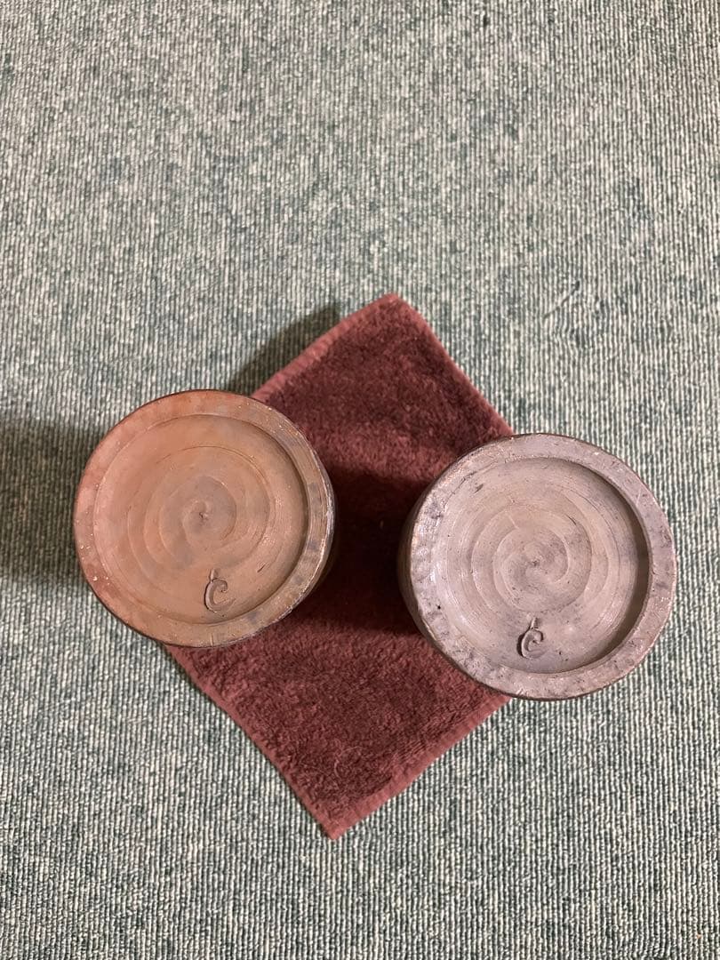 備前焼　ビアジョッキ、ゴブレット