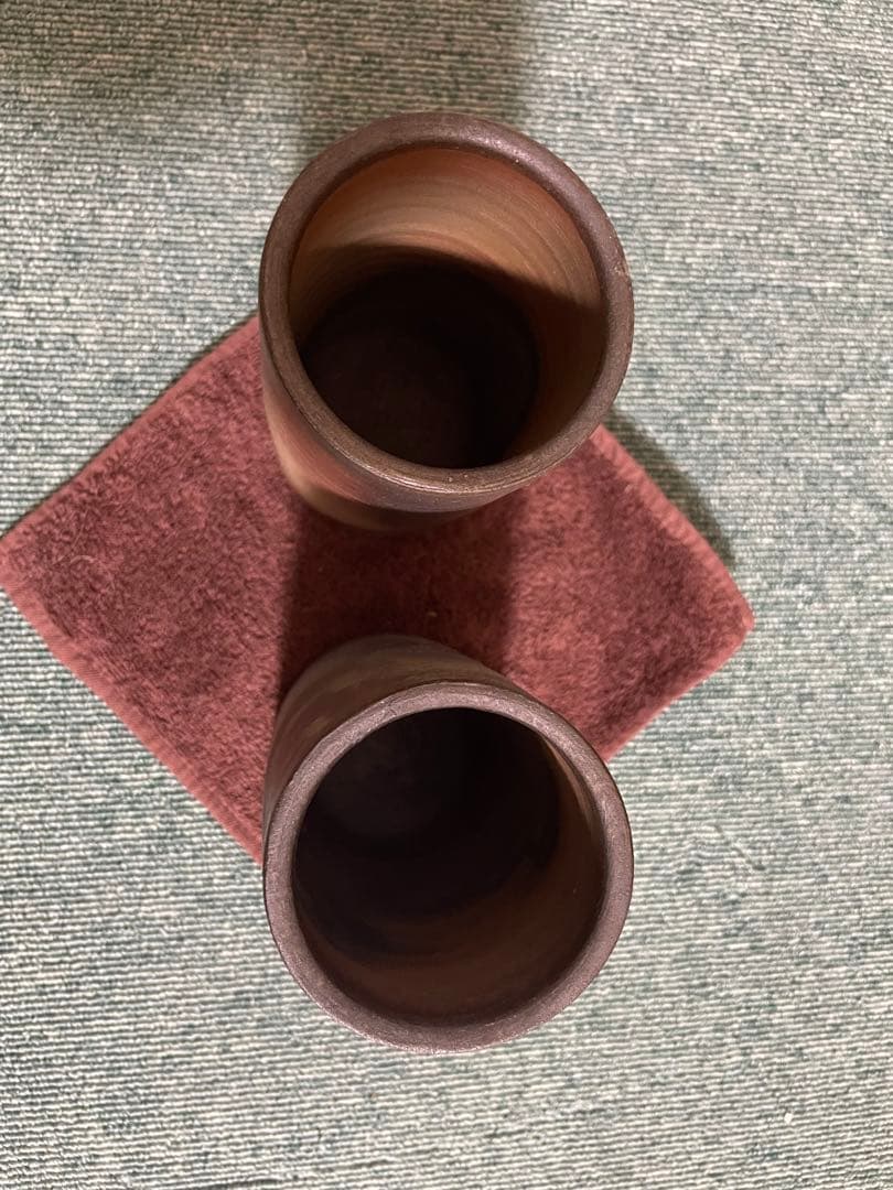 備前焼　ビアジョッキ、ゴブレット