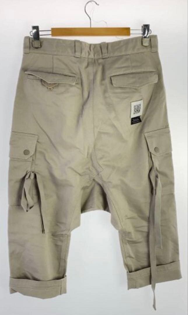 だ*き様 フミトガンリュウ ベージュ サルエルパンツ ジッパーフライ