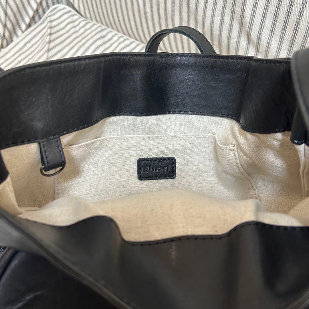 rinori リノリ 長財布が入る バケツバッグ ショルダーバッグ 本革