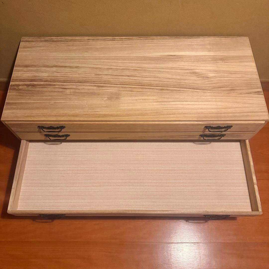 【訳あり】総桐箪笥｜防湿・防虫　和モダン　収納 レトロ タンス 5段