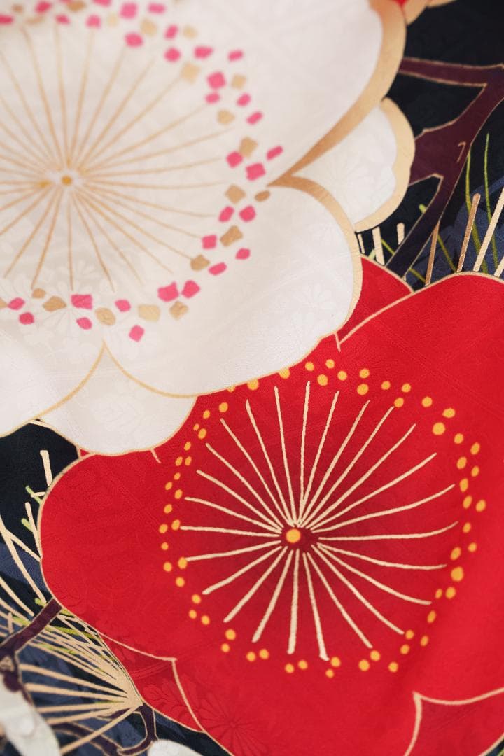 ≪美品≫正絹　振袖９点フルセット【663】【150cm~160cmの方用】