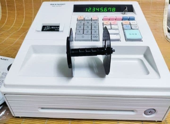 シャープレジスター　XE-A147　PC連携売上管理フル設定無料　102044