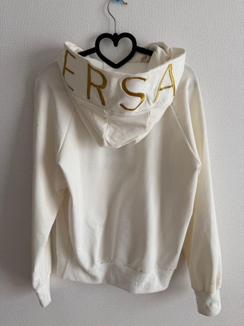 VERSACE ホワイト パーカー