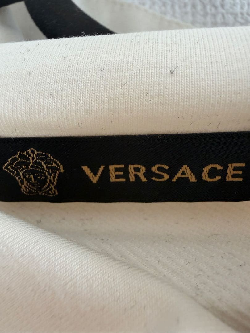 VERSACE ホワイト パーカー
