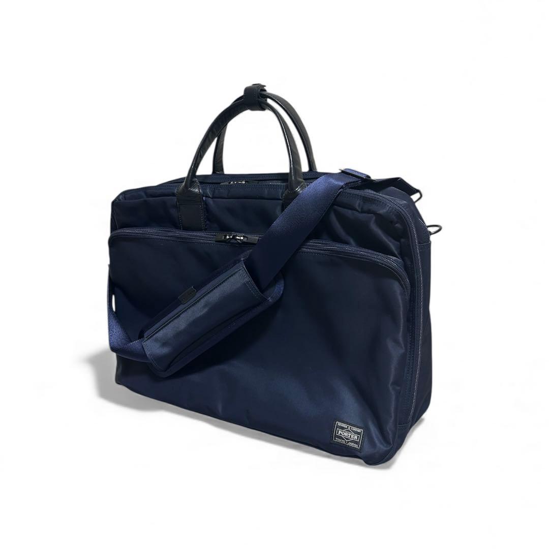 PORTER ¥94,600 TIME 3WAY BRIEFCASE ネイビー