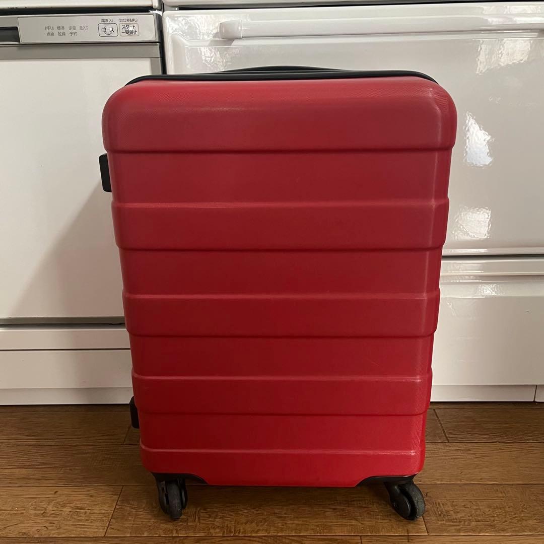 無印良品 キャリーケース スーツケース 36Lくらい 赤 機内持ち込みサイズ