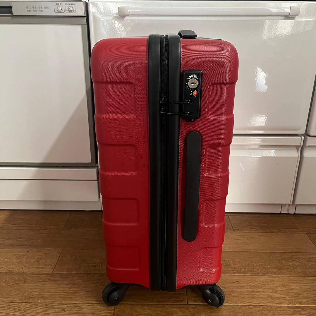 無印良品 キャリーケース スーツケース 36Lくらい 赤 機内持ち込みサイズ