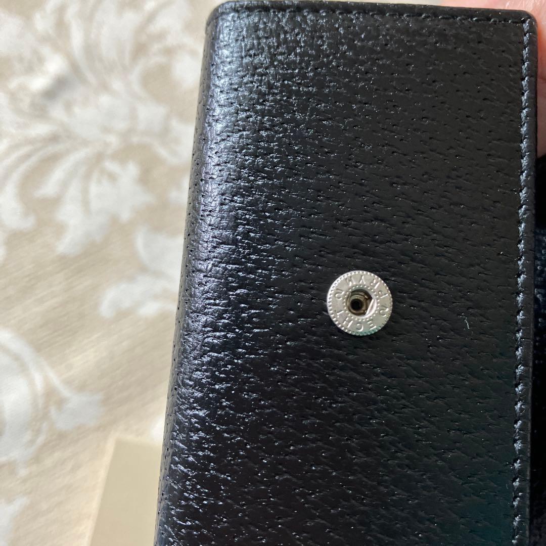 ひまわりです。未使用品❗️GUCCI ブラックレザーキーケース希少