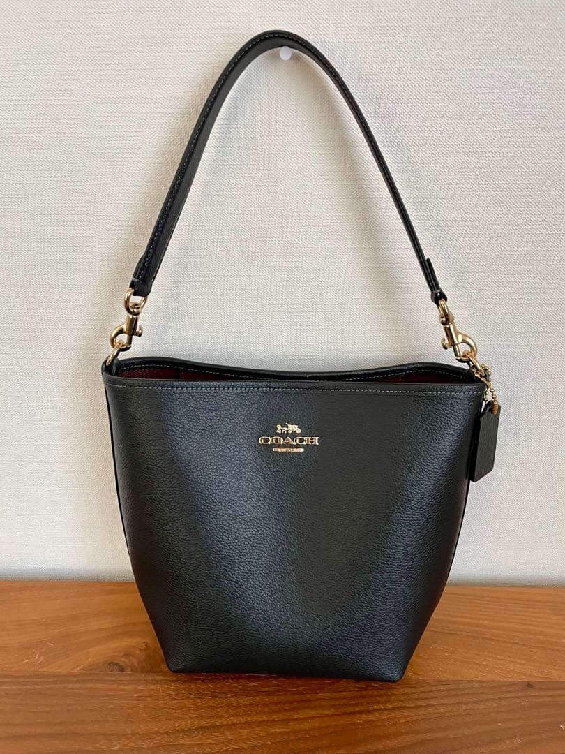 COACH シティ　バケット　バッグ　黒