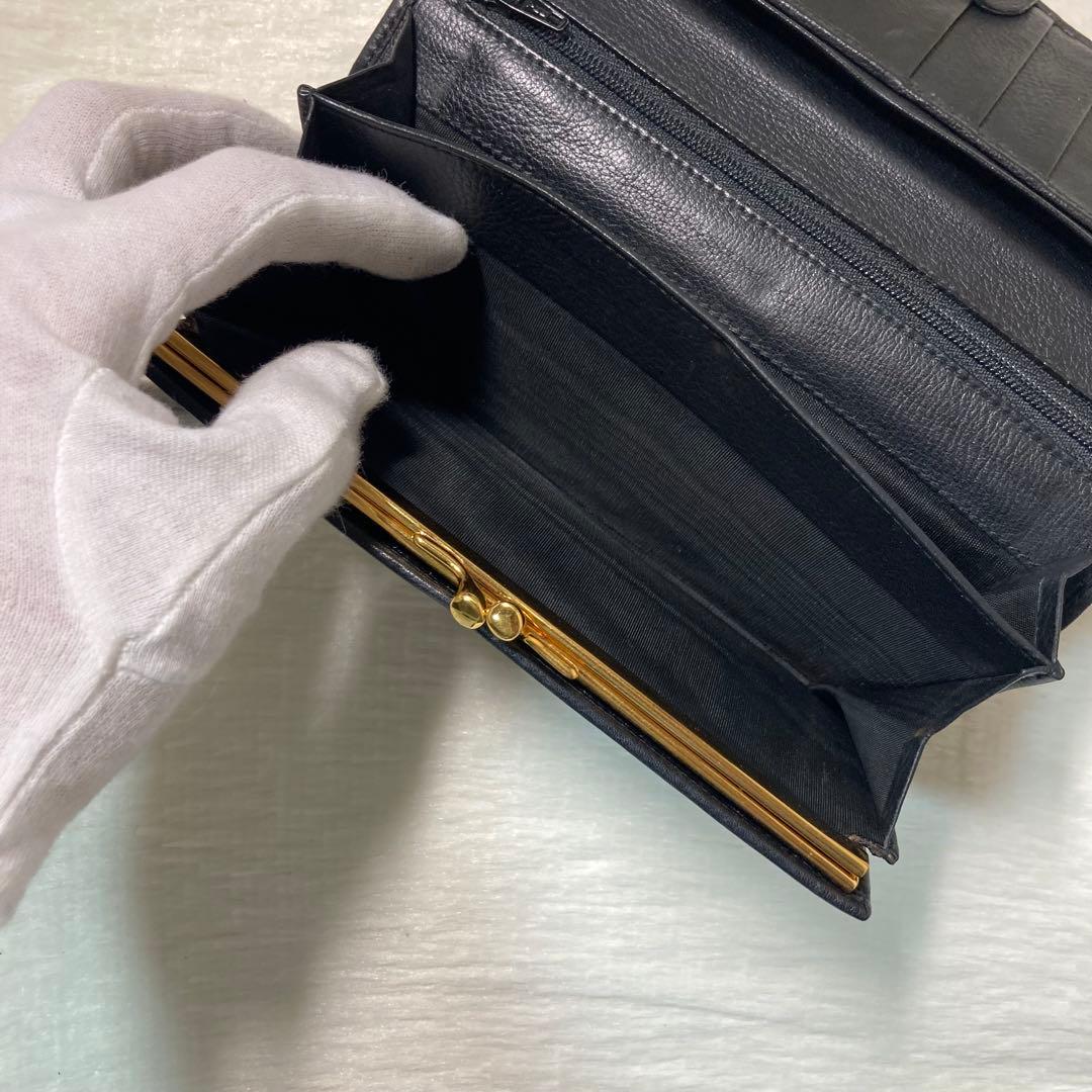 早い者勝ち　美品　GUCCI グッチ　二つ折り　長財布　黒　箱付き　ホースシュー
