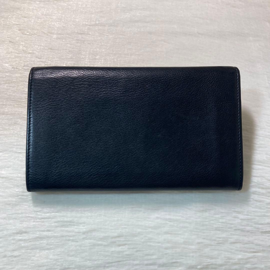 早い者勝ち　美品　GUCCI グッチ　二つ折り　長財布　黒　箱付き　ホースシュー